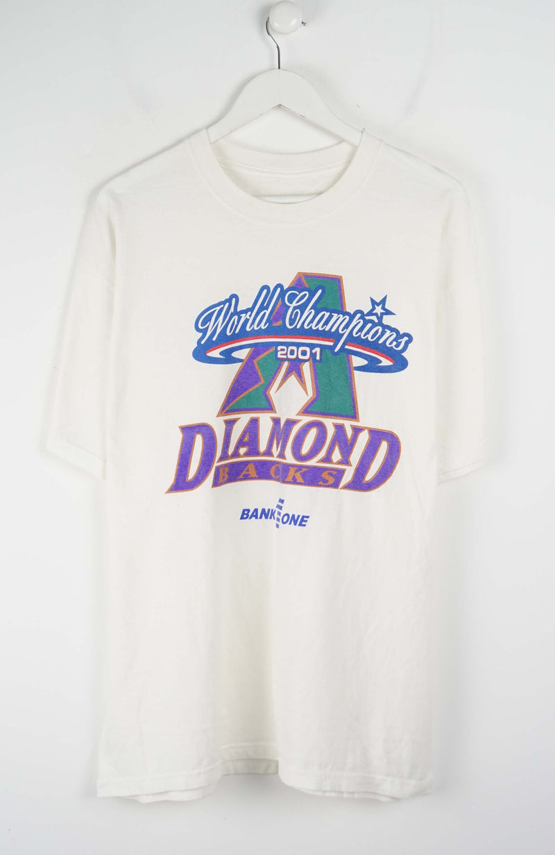 VINTAGE WORLD CHAMPION 2001 ARIZONA DIAMOND BACKS T-SHIRT (XL)