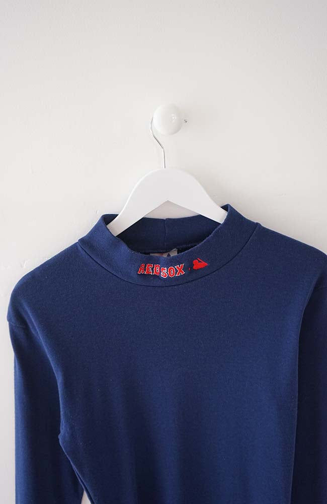 VINTAGE BOSTON RED SOX TURTLENECK T-SHIRT (S)